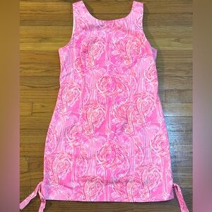 Lilly Pulitzer 8, Size 8, Mila Shift Dress In Pink Flamingo vibrant hot pink!